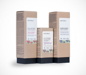 Packaging cosmetico: Scatole per shampoo e lozione Naturica 